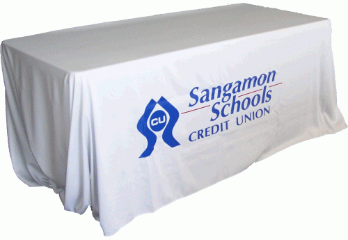 8' One-Color Imprinted Table Cover- Economy